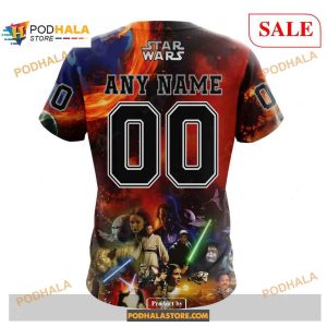 Custom Philadelphia Flyers Design X Star War Nhl Shirt Hoodie 3d 4