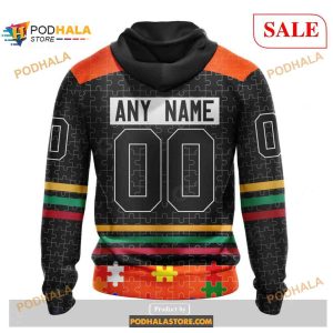 Custom Philadelphia Flyers Fearless Aganst Autism Nhl Shirt Hoodie 3d 2
