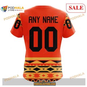Custom Philadelphia Flyers National Day For Truth And Reconciliation Nhl Hoodie 3d 4