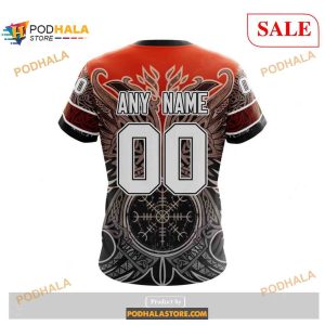 Custom Philadelphia Flyers Norse Viking Symbols Nhl Shirt Hoodie 3d 2