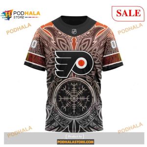 Custom Philadelphia Flyers Norse Viking Symbols Nhl Shirt Hoodie 3d 4