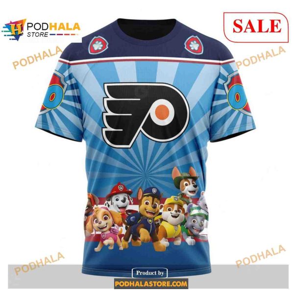 Custom Philadelphia Flyers Paw Patrol NHL Shirt Hoodie 3D