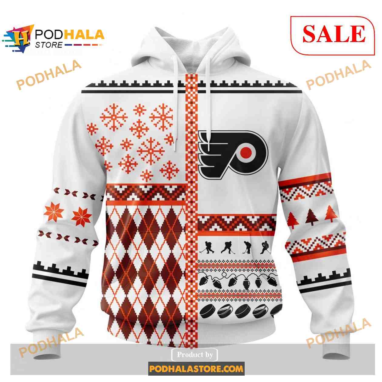 Philadelphia Flyers Logo NHL Ideas Ugly Christmas Sweater Gift For
