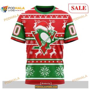 Custom Pittsburgh Penguins Christmas Nhl Unisex Shirt Hoodie 3d 3