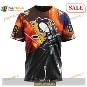 Custom Pittsburgh Penguins Design X Star War Nhl Shirt Hoodie 3d 3
