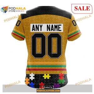 Custom Pittsburgh Penguins Fearless Aganst Autism Nhl Shirt Hoodie 3d 4