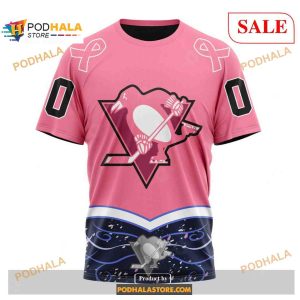 Custom Pittsburgh Penguins Fights Cancer Nhl Shirt Hoodie 3d 3