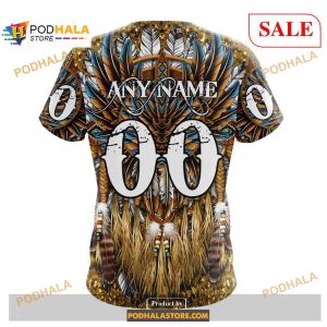 Custom Pittsburgh Penguins Native Costume Design Nhl Shirt Hoodie 3d 4