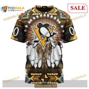 Custom Pittsburgh Penguins Native Costume Nhl Shirt Hoodie 3d 3