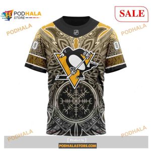 Custom Pittsburgh Penguins Norse Viking Symbols Nhl Shirt Hoodie 3d 4