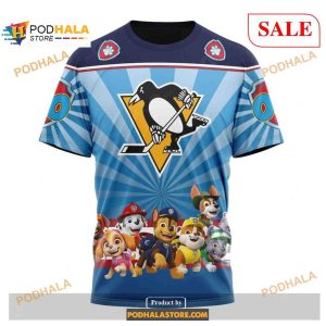 Custom Pittsburgh Penguins Paw Patrol Nhl Shirt Hoodie 3d 3