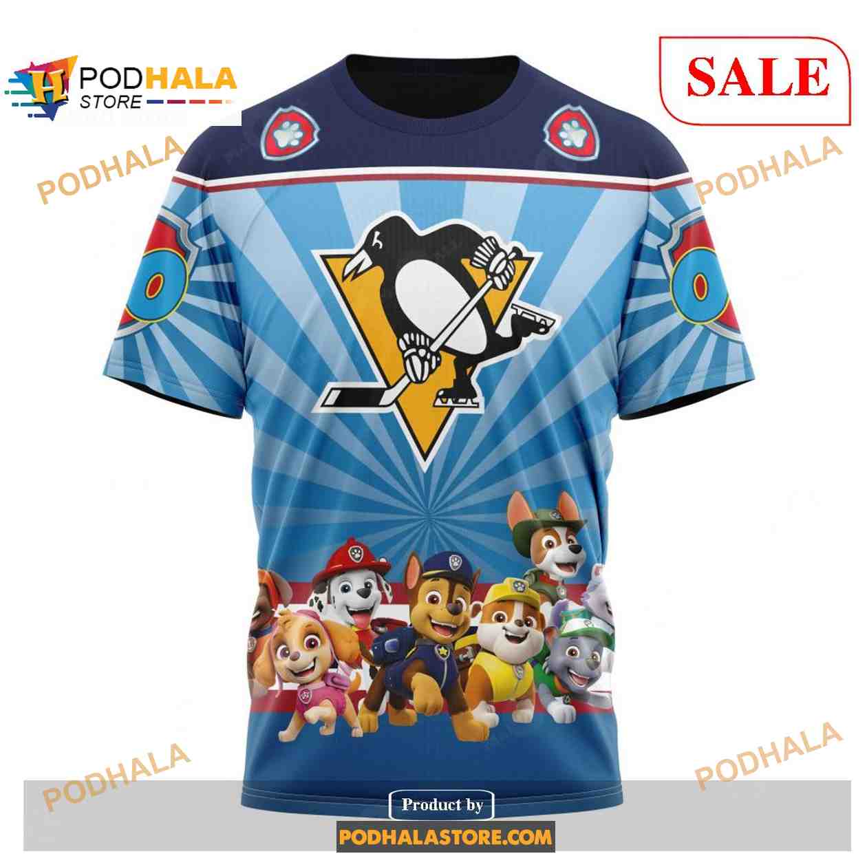 Pittsburgh Penguins T-shirt 3D cartoon graphic gift for fan