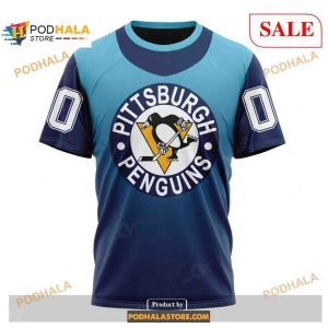 Custom Pittsburgh Penguins Retro Gradient Design Nhl Shirt Hoodie 3d 3
