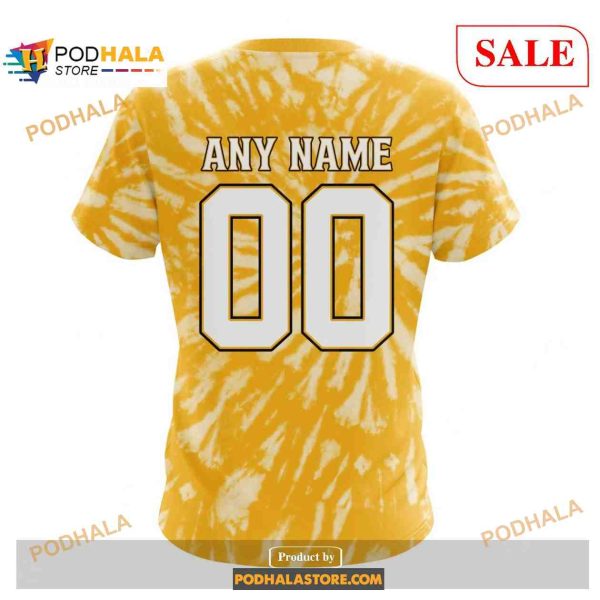 Custom Pittsburgh Penguins Retro Vintage Tie Dye NHL Shirt Hoodie 3D