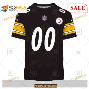 Custom Pittsburgh Steelers Home Shirt NFL Hoodie 3D 2