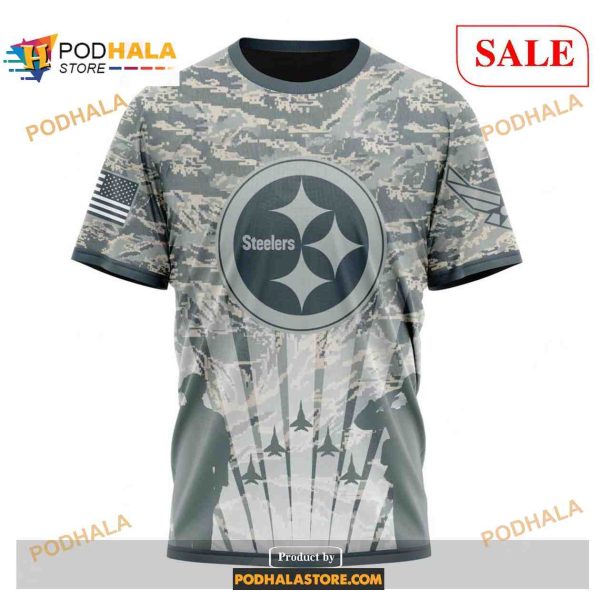 Custom Pittsburgh Steelers Honor US Air Force Veterans Shirt NFL Hoodie 3D