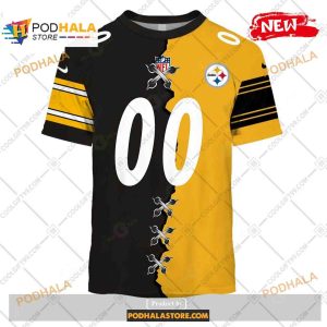 Custom Pittsburgh Steelers Mix Jersey Special Design Shirt NFL Hoodie 3D 2
