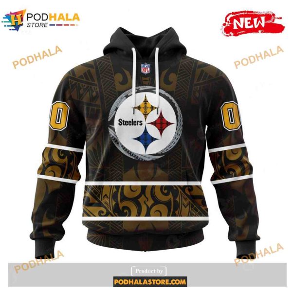 Custom Pittsburgh Steelers Native With Samoa Culture Design Shirt NFL Hoodie 3D