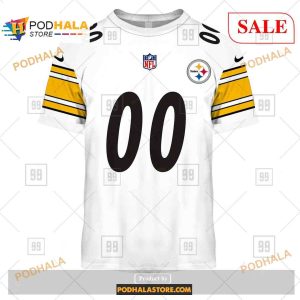 Custom Pittsburgh Steelers Road Jersey Shirt NFL Hoodie 3D 2