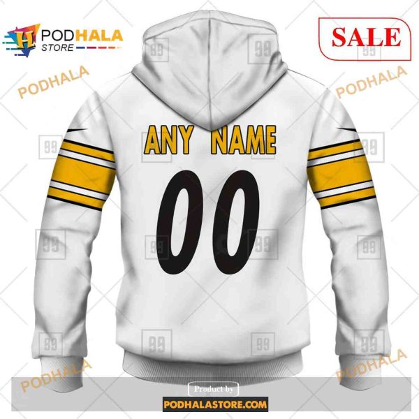 Custom Pittsburgh Steelers Road Jersey Shirt NFL Hoodie 3D