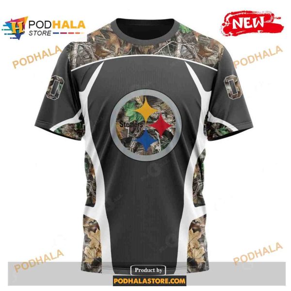 Custom Pittsburgh Steelers Special Camo Hunting Black Design Shirt NFL Hoodie 3D