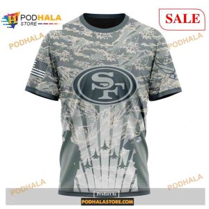 Custom San Francisco 49ers Honor US Air Force Veterans Shirt NFL Hoodie 3D 3