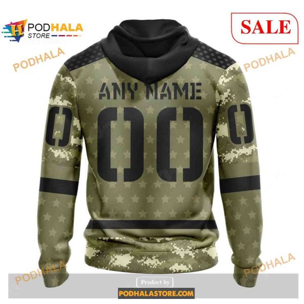 Custom San Jose Sharks Camo Military Appreciation NHL Shirt Hoodie 3D