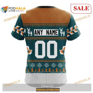 Custom San Jose Sharks Chrismas Season Nhl Shirt Hoodie 3d 4
