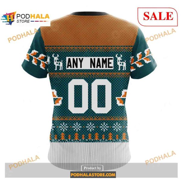 Custom San Jose Sharks Chrismas Season NHL Shirt Hoodie 3D