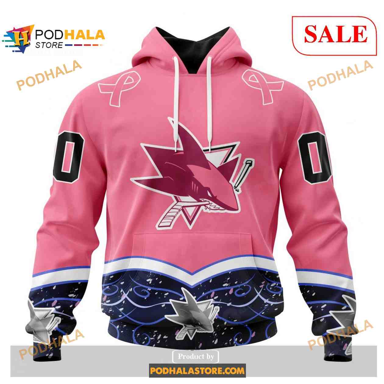 Custom San Jose Sharks Fights Cancer NHL Shirt Hoodie 3D - Bring Your  Ideas, Thoughts And Imaginations Into Reality Today