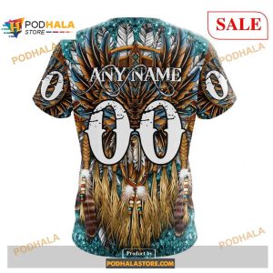Custom San Jose Sharks Native Costume Design Nhl Shirt Hoodie 3d 4