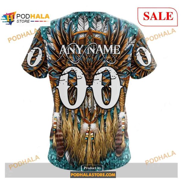 Custom San Jose Sharks Native Costume Design NHL Shirt Hoodie 3D