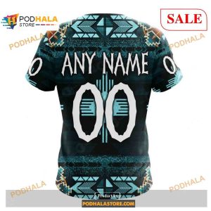 Custom San Jose Sharks Native Costume Nhl Shirt Hoodie 3d 4