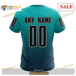 Custom San Jose Sharks Retro Gradient Design Nhl Shirt Hoodie 3d 4