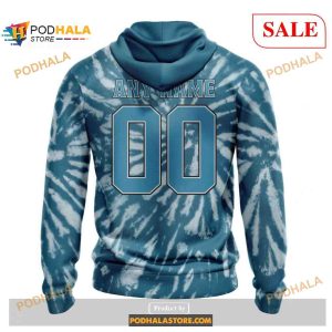 Custom San Jose Sharks Retro Vintage Tie Dye Nhl Shirt Hoodie 3d 2