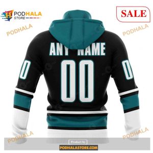 Custom San Jose Sharks Unisex With Retro Concepts Nhl Shirt Hoodie 3d 2