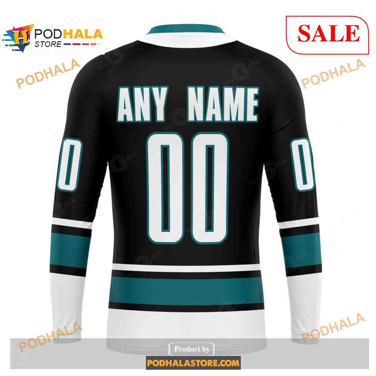 Custom San Jose Sharks Unisex With Retro Concepts NHL Shirt Hoodie