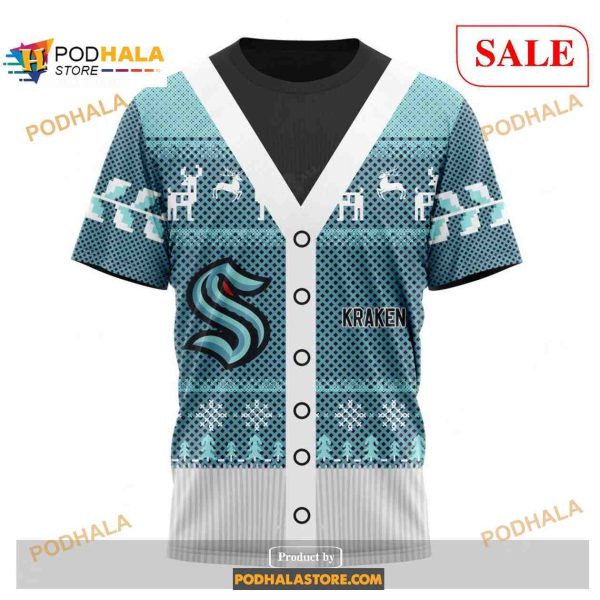 Custom Seattle Kraken Chrismas Season NHL Shirt Hoodie 3D