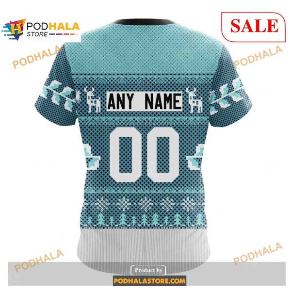 Custom Seattle Kraken Chrismas Season NHL Shirt Hoodie 3D