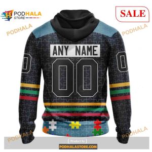 Custom Seattle Kraken Fearless Aganst Autism Nhl Shirt Hoodie 3d 2