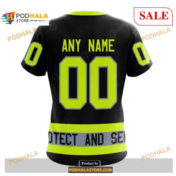 Custom Seattle Kraken Unisex FireFighter Uniforms Color NHL Shirt Hoodie 3D