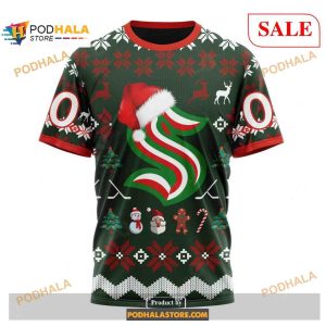 Custom Seattle Kraken Unisex Shirt Christmas Nhl Hoodie 3d 3