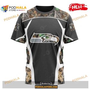 Custom Seattle Seahawks Special Camo Hunting Black Design Shirt NFL Hoodie 3D 3