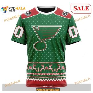 Custom St Louis Blues Christmas Apparel Nhl Shirt Hoodie 3d 3