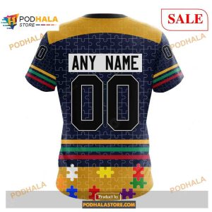 Custom St Louis Blues Fearless Aganst Autism Nhl Shirt Hoodie 3d 4