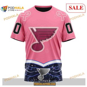 Custom St Louis Blues Fights Cancer Nhl Shirt Hoodie 3d 3