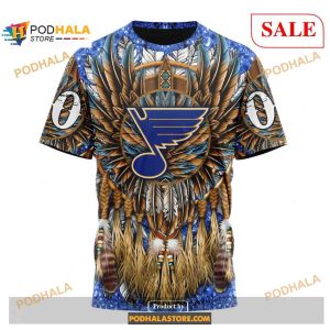 Custom St Louis Blues Native Costume Design Nhl Shirt Hoodie 3d 3