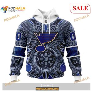 Custom St Louis Blues Norse Viking Symbols Nhl Shirt Hoodie 3d 2