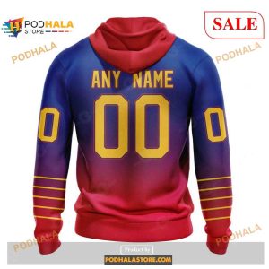 Custom St Louis Blues Retro Gradient Design Nhl Shirt Hoodie 3d 2