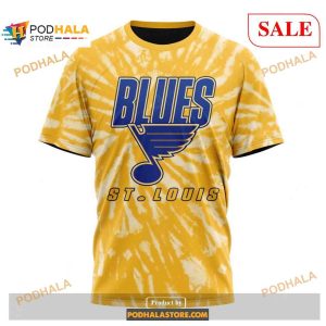 Custom St Louis Blues Retro Vintage Tie Dye Nhl Shirt Hoodie 3d 3